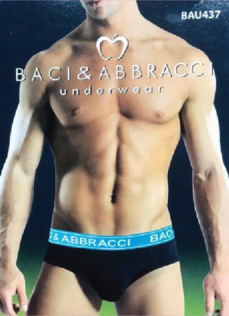 Baci&abbracci Muške gaće A.bau437 slip assortito, 5/L, crne