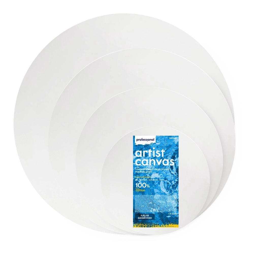 Professional Platno okruglo 20cm, Bijelo