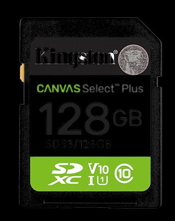 KINGSTON memorijska kartica 128 GB SDXC Canvas Select Plus Gen3 150 MB/s C10 UHS-I U1 V10 (SDS3/128 GB)