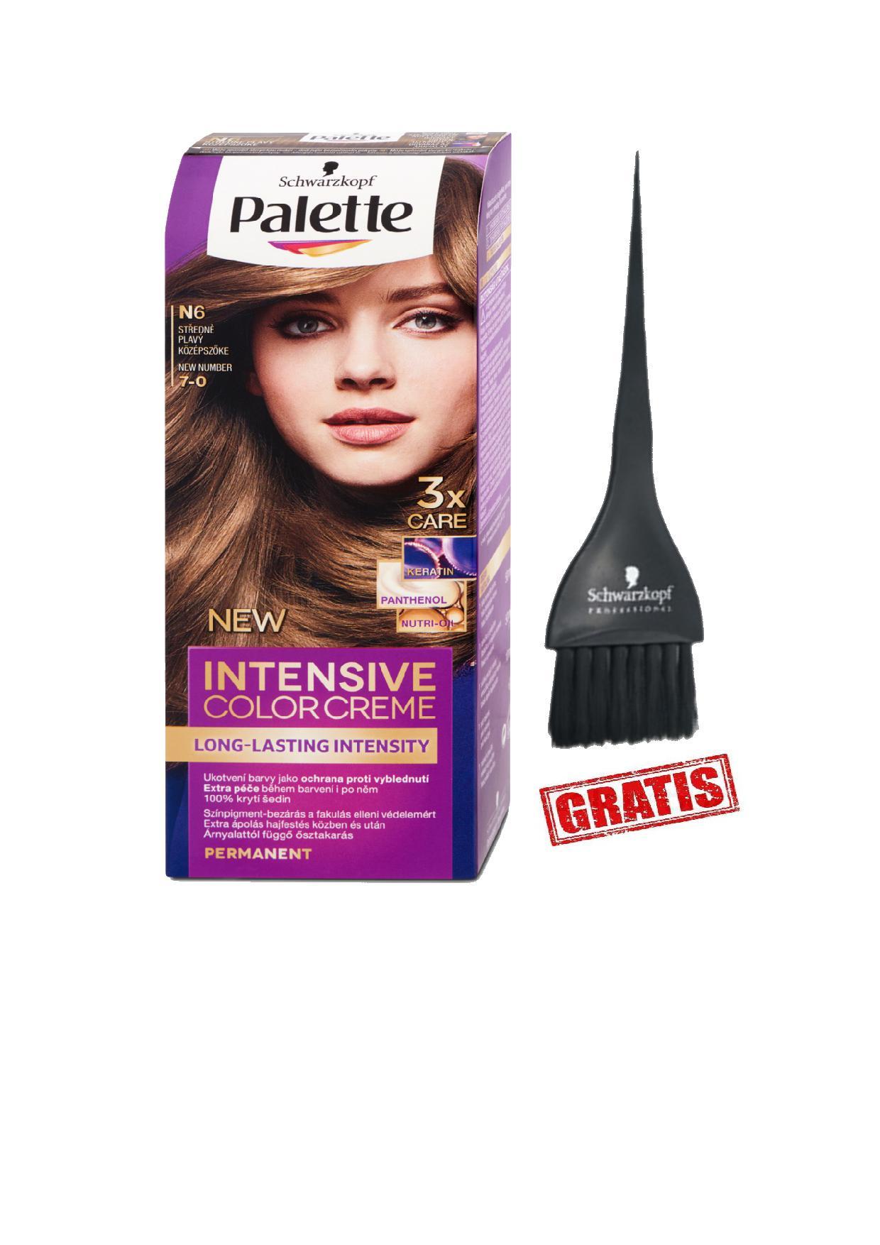 SCHWARZKOPF PALETTE ICC boja za kosu N6 Srednje plava + besplatna četkica
