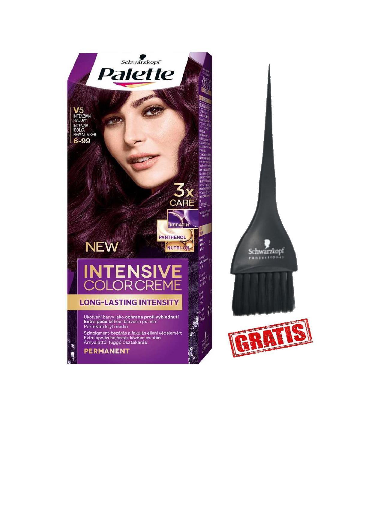 SCHWARZKOPF PALETTE ICC boja za kosu V5 Intenzivno ljubičasta + besplatna četkica