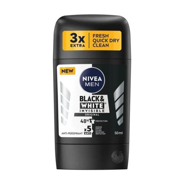 NIVEA MEN dezodorans u stiku Black&White, 50ml