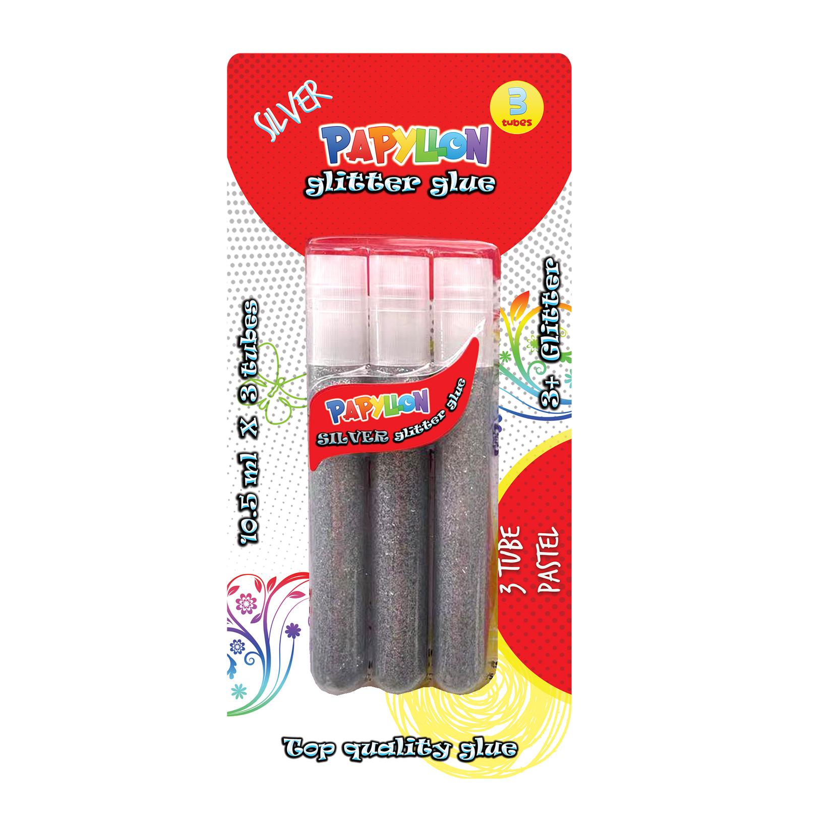 Glitter u tubi GLST-003 3x10.5ml srebro