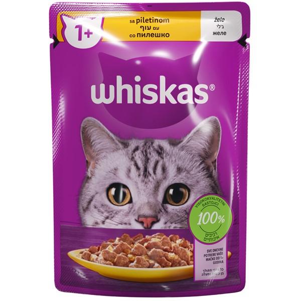 WHISKAS torbica za mačke sa ukusom piletine 85g