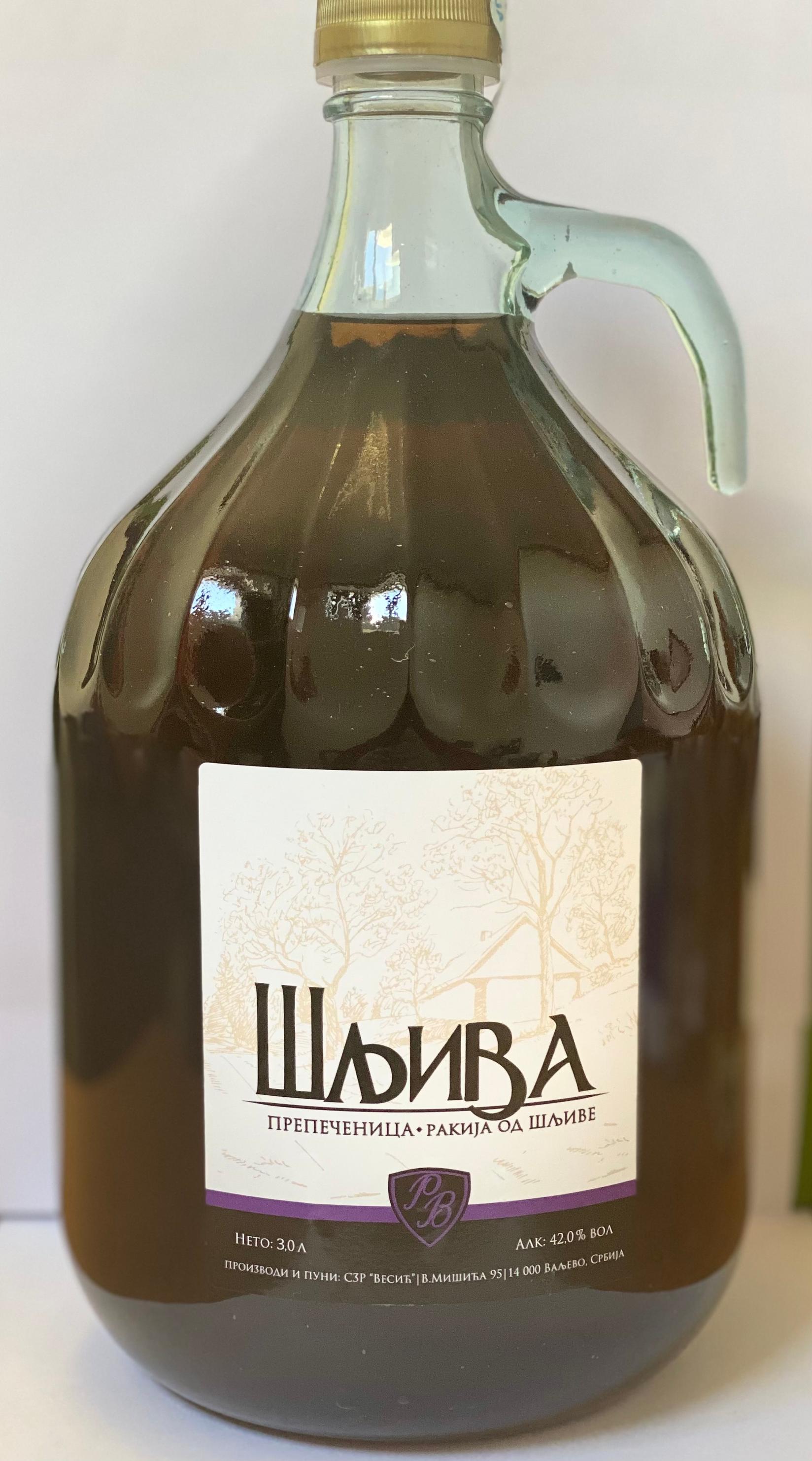 Vesić Rakija šljiva 3 L