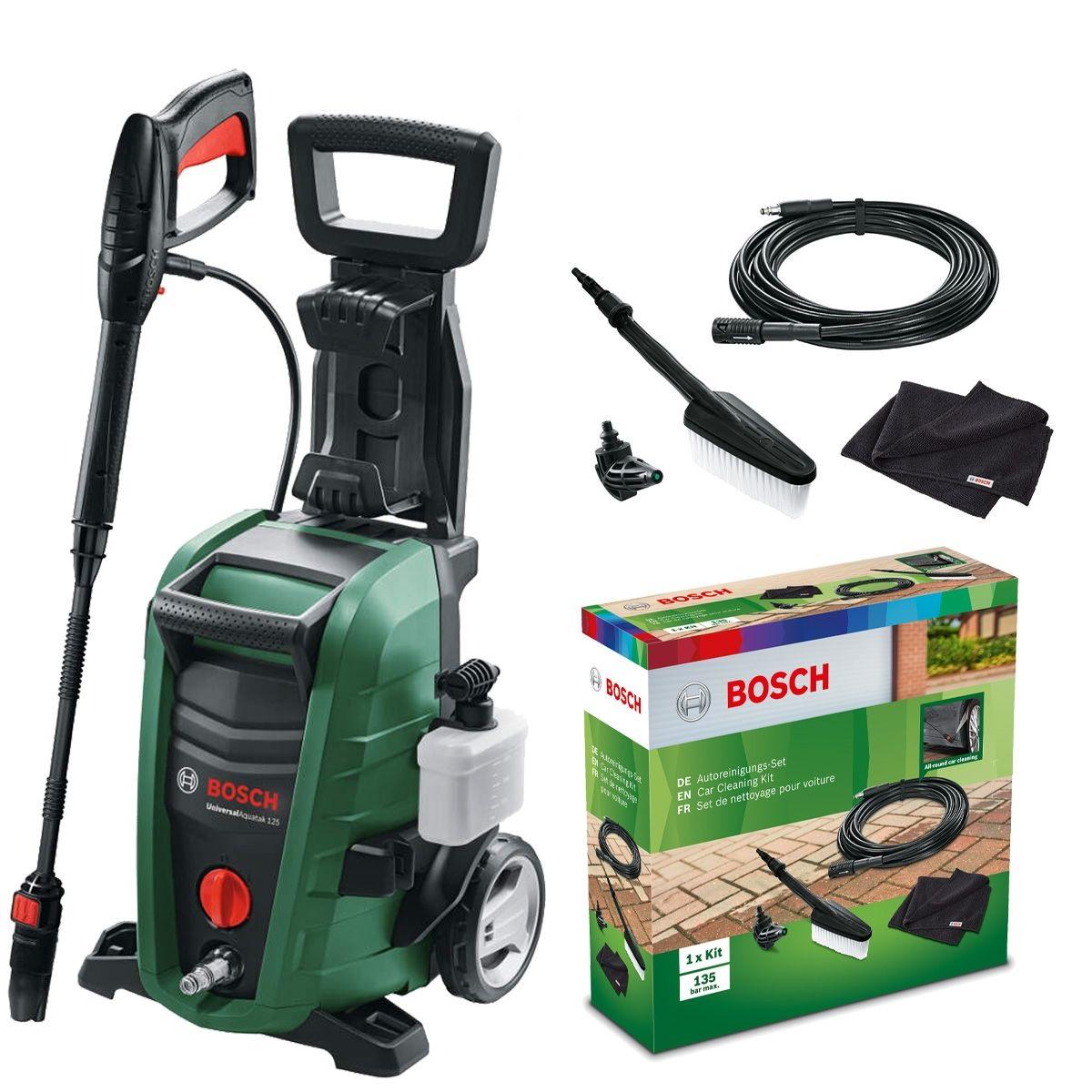 Bosch perač pod pritiskom UniversalAquatak 130 + set za čišćenje automobila 061599261B