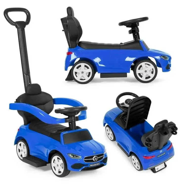 ECO TOYS Guralica Mercedes C CLASS s interaktivnim volanom i ručkom, plava