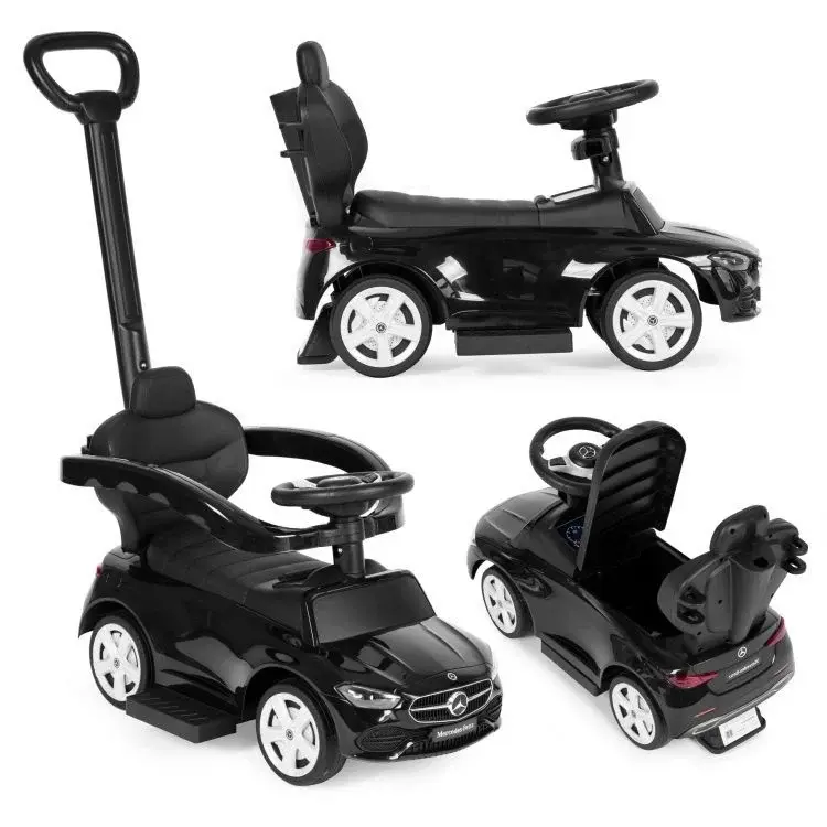 ECO TOYS Guralica Mercedes C CLASS s interaktivnim volanom i ručkom, crna