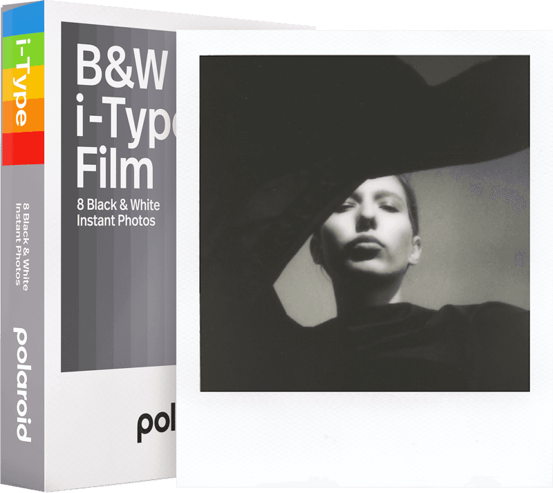 Polaroid crno-bijeli film za Polaroid i-Type instant fotoaparate, 8 komada, bijeli okvir