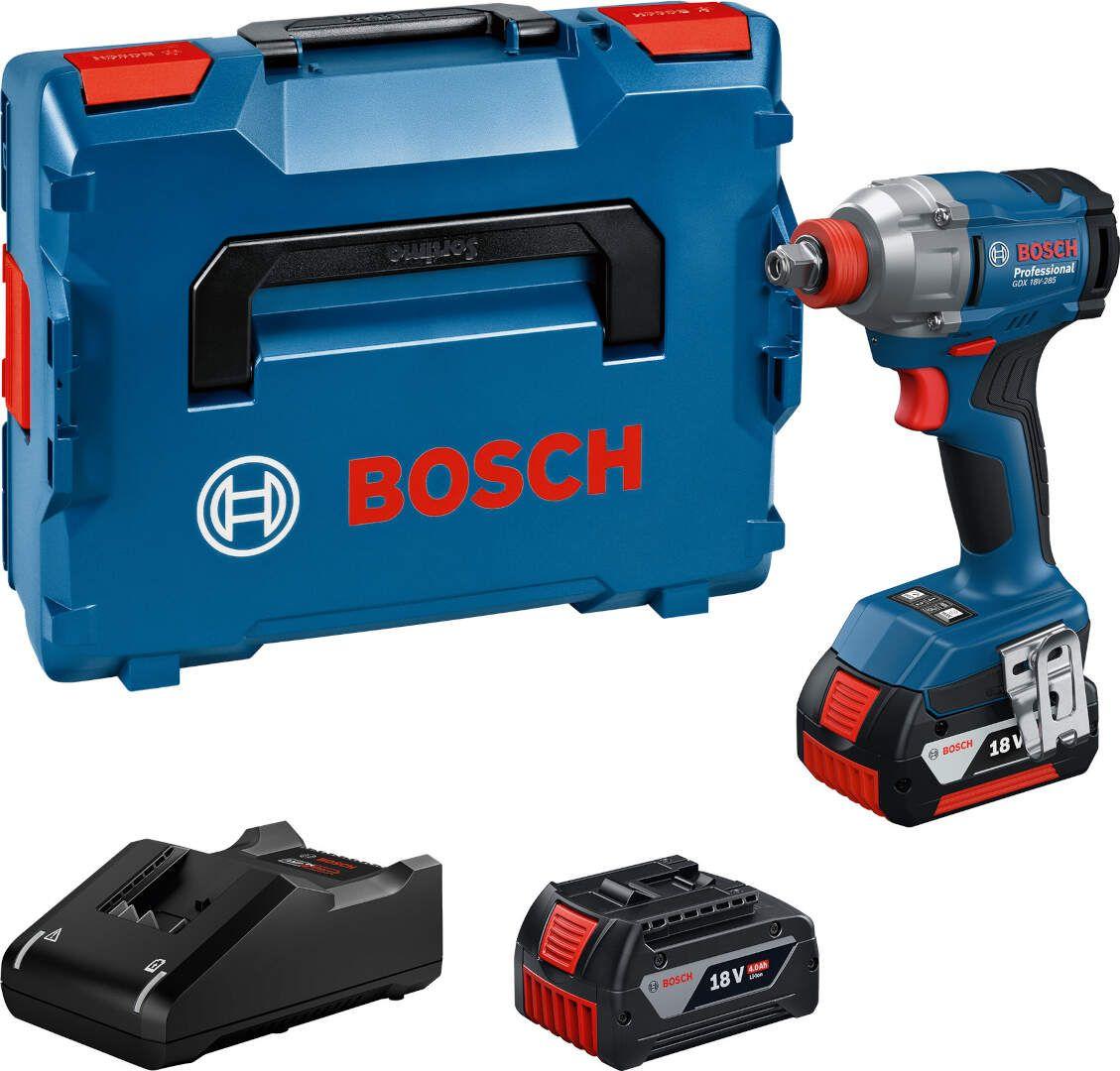 Bosch Akumulatorski udarni odvijač GDX 18V-285, 2x4.0Ah + punjač + L-BOXX kofer 06019N2102