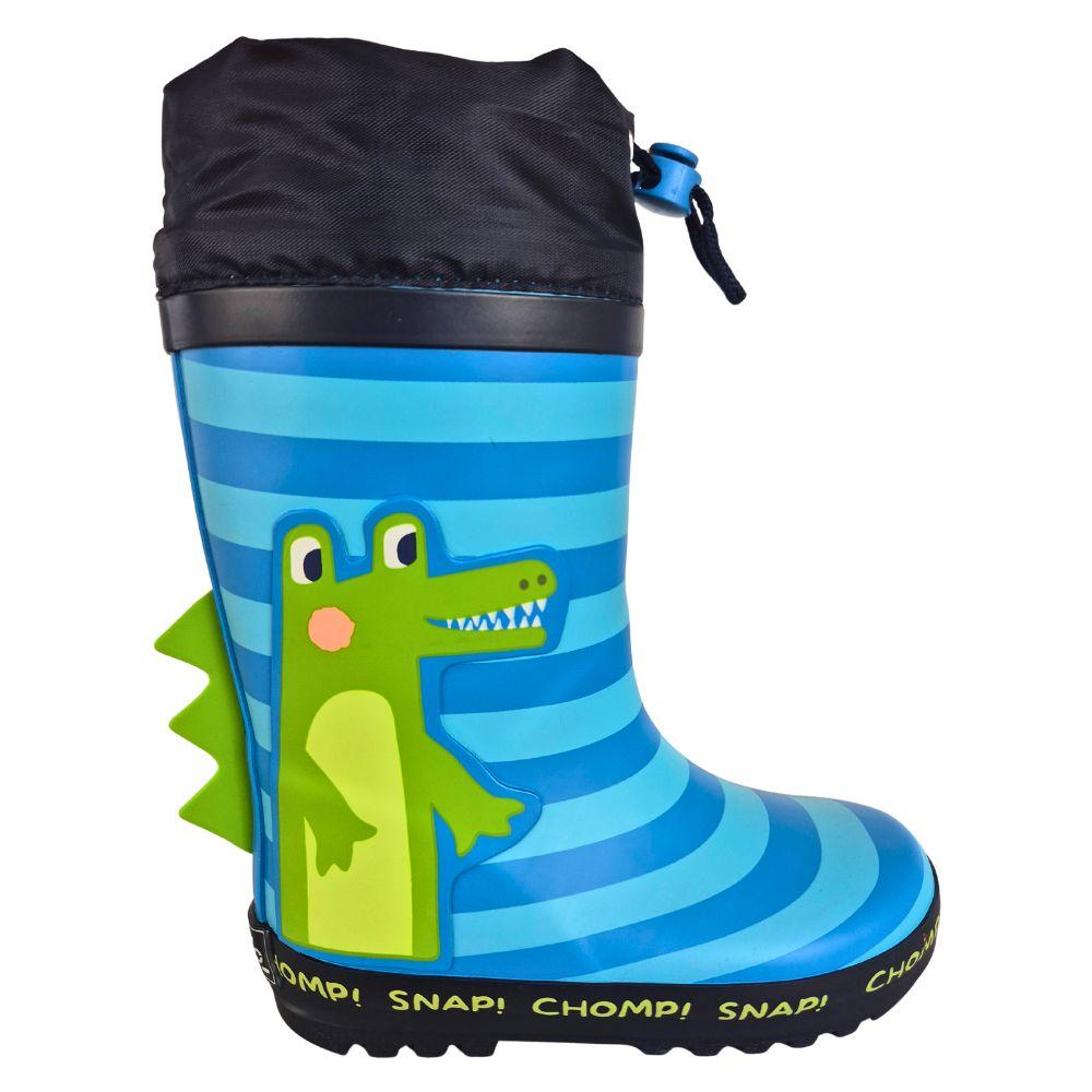 Pollino dječje gumene čizme POL40 krokodilja, plave