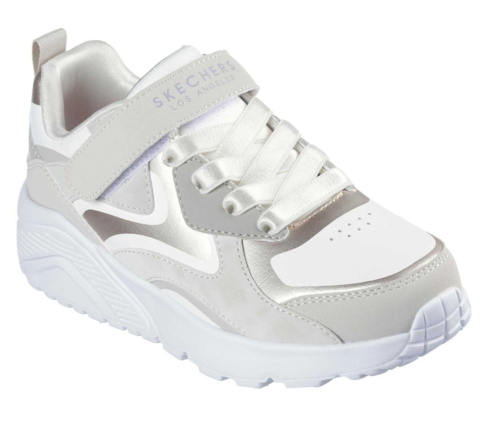 Skechers Djevojačke Uno Lite-Metallic Burst Patike, 310380L-NAT, Krem