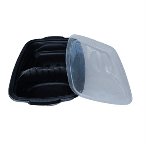 Posuda Lux Crna Pp Dvodjelna + Poklopac Tp050, 45 komada, Crna
