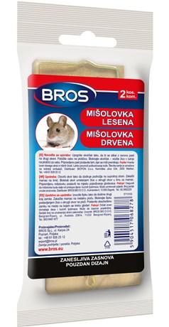 BROS Mišolovka DRVENA 2kom