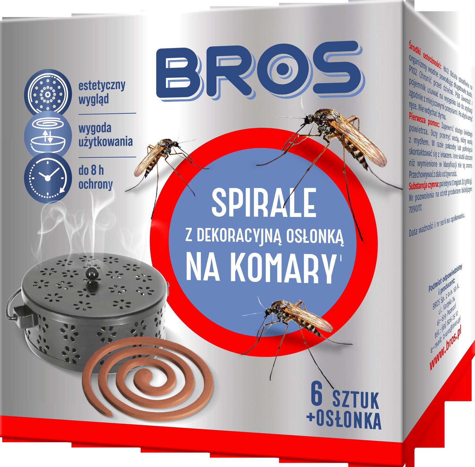 BROS Spirale protiv komaraca 6kom+metalna činija
