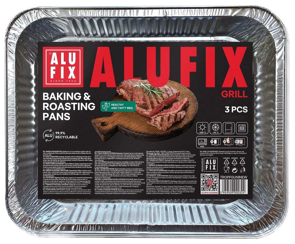 AluFix fix-grill posuda za pečenje i roštilj velika 3kom