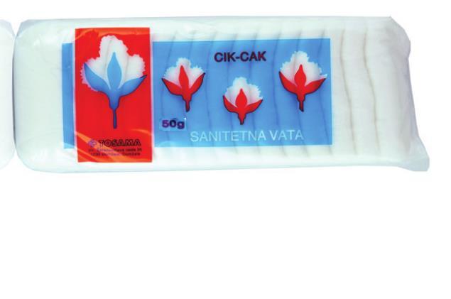 TOSAMA vata sanitetska CIK-CAK 50g