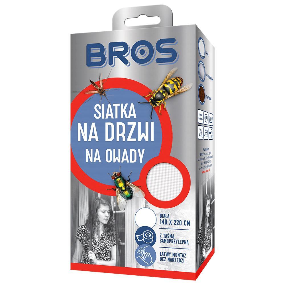 BROS Mreža za vrata bijela 140x220