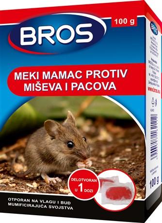 BROS Meki mamac protiv miševa i pacova 100g