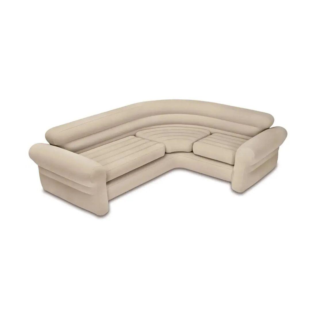 INTEX Kutna sofa na naduvavanje 257x203x76, bež