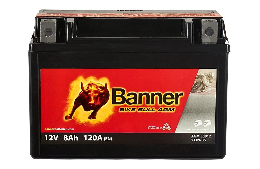 Banner akumulator Bike Bull AGM 12V 8Ah 120A EN - 50812