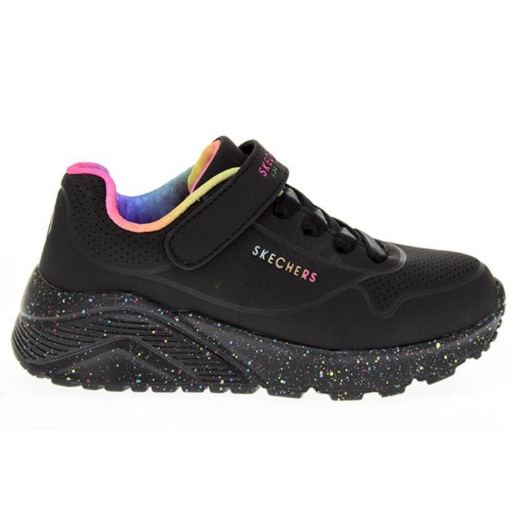 SKECHERS Djevojačke Uno Lite Rainbow Specks Patike Crne
