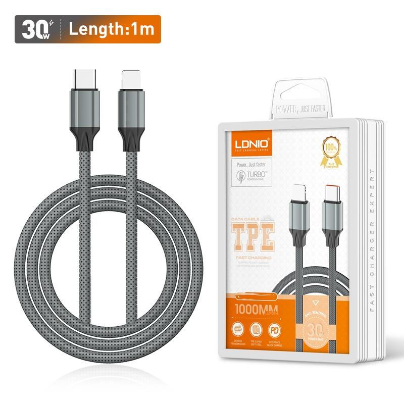 LDNIO USB-C na Lightning kabl za brzo punjenje , Plava