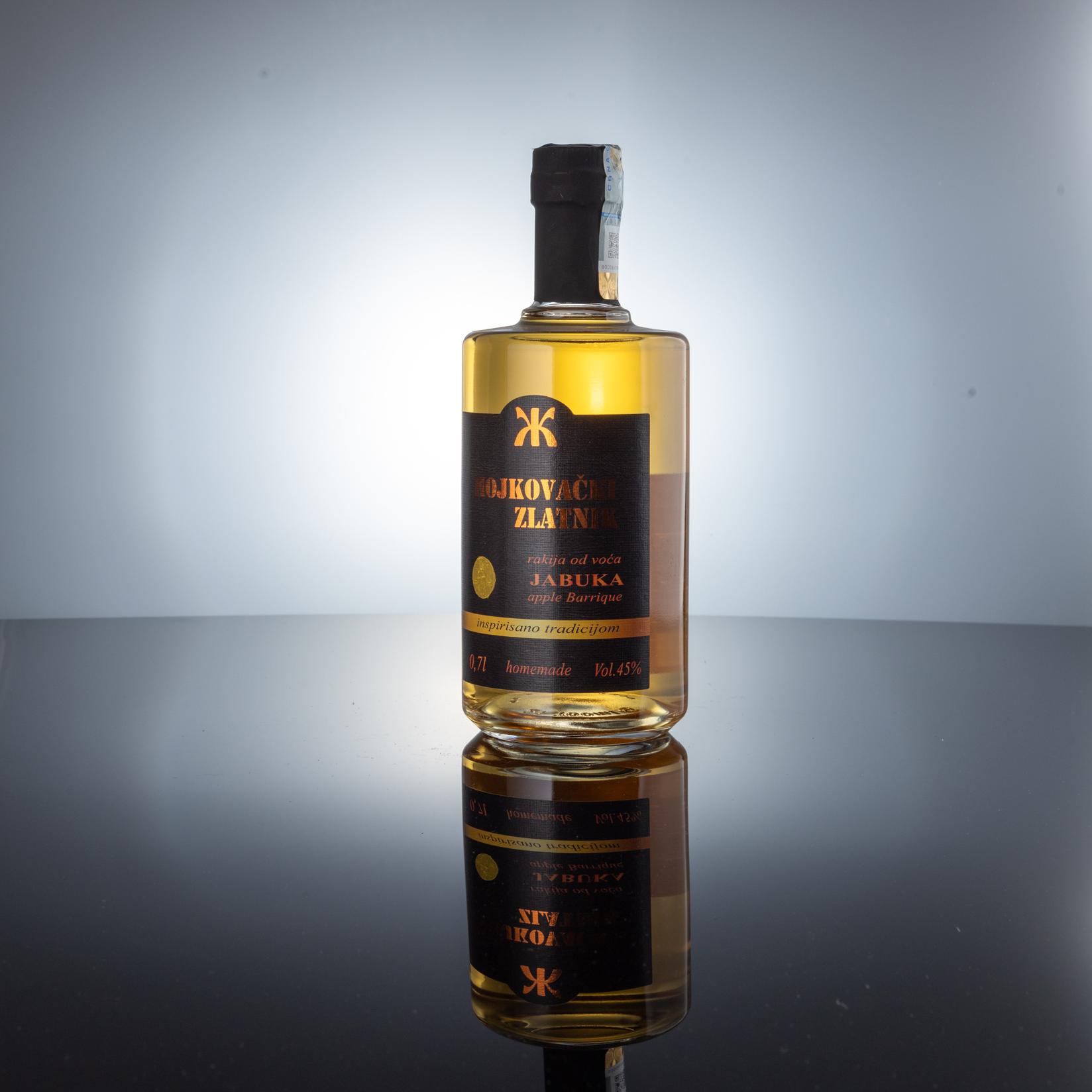 Mojkovački zlatnik jabuka, 700 ml, 45% vol.