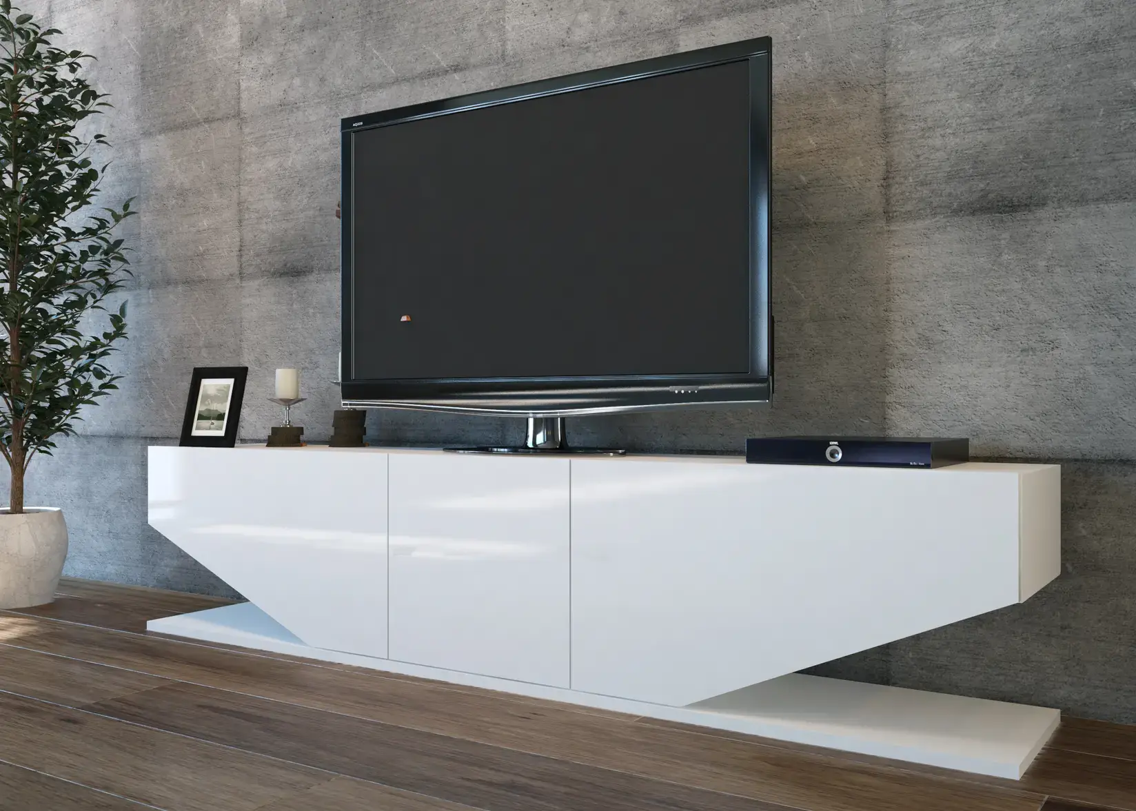 Decorotika TV komoda Incia, Bijela