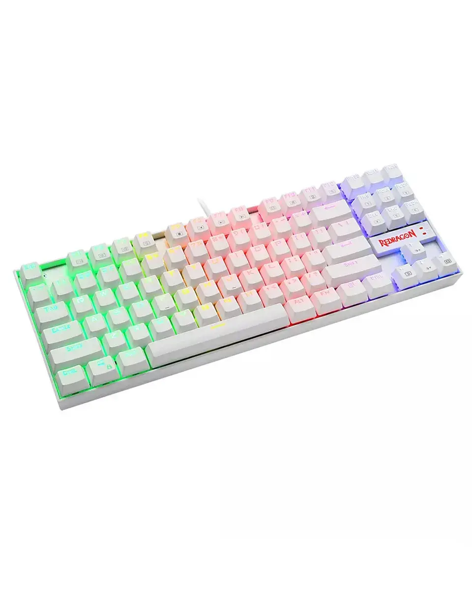 REDRAGON Gaming tastatura Kumara K552-RGB mehanička bijela - crveni prekidač‚bijela