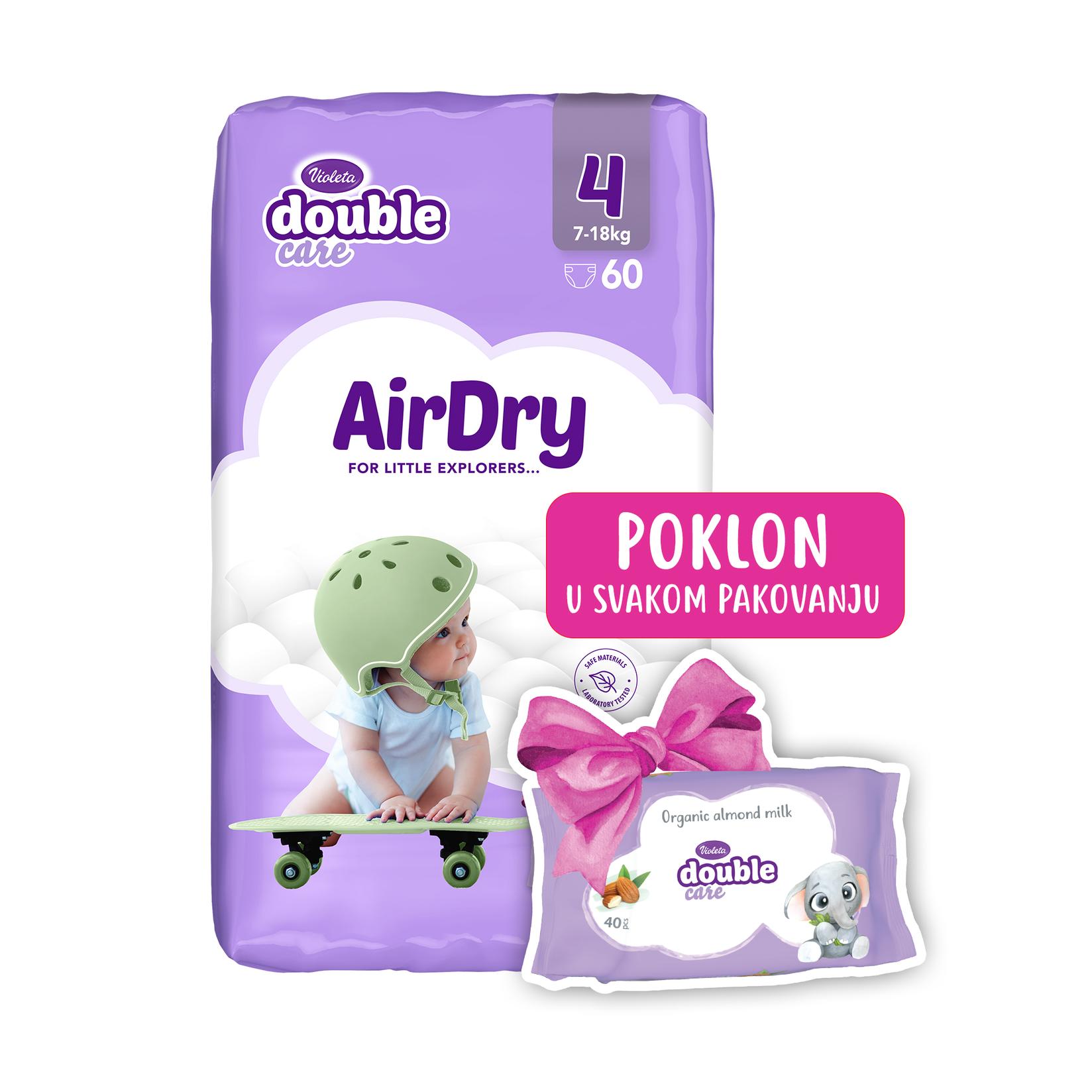 Violeta pelene DC Air Dry, 4, 7-18 kg, 60 komada