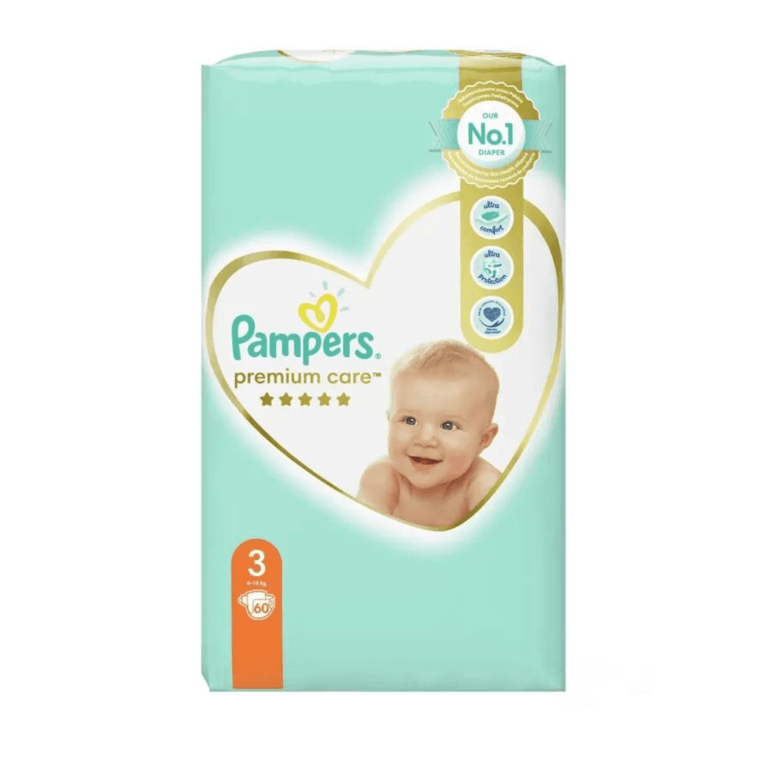 PAMPERS Premium Care pelene, vrijednosno pakovanje 3 midi 60/1