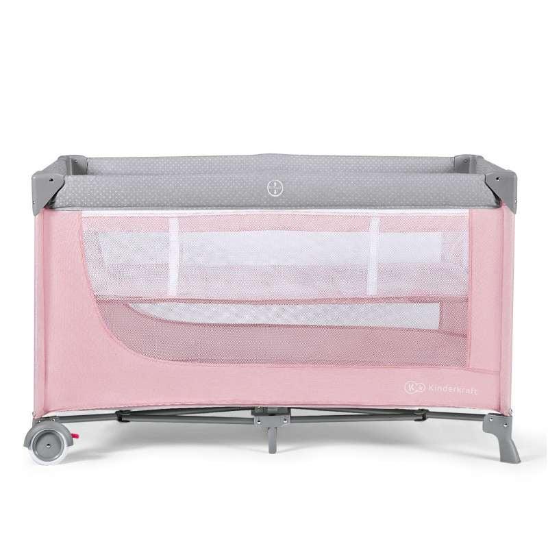 KINDERKRAFT Prijenosni krevetić LEODY roze