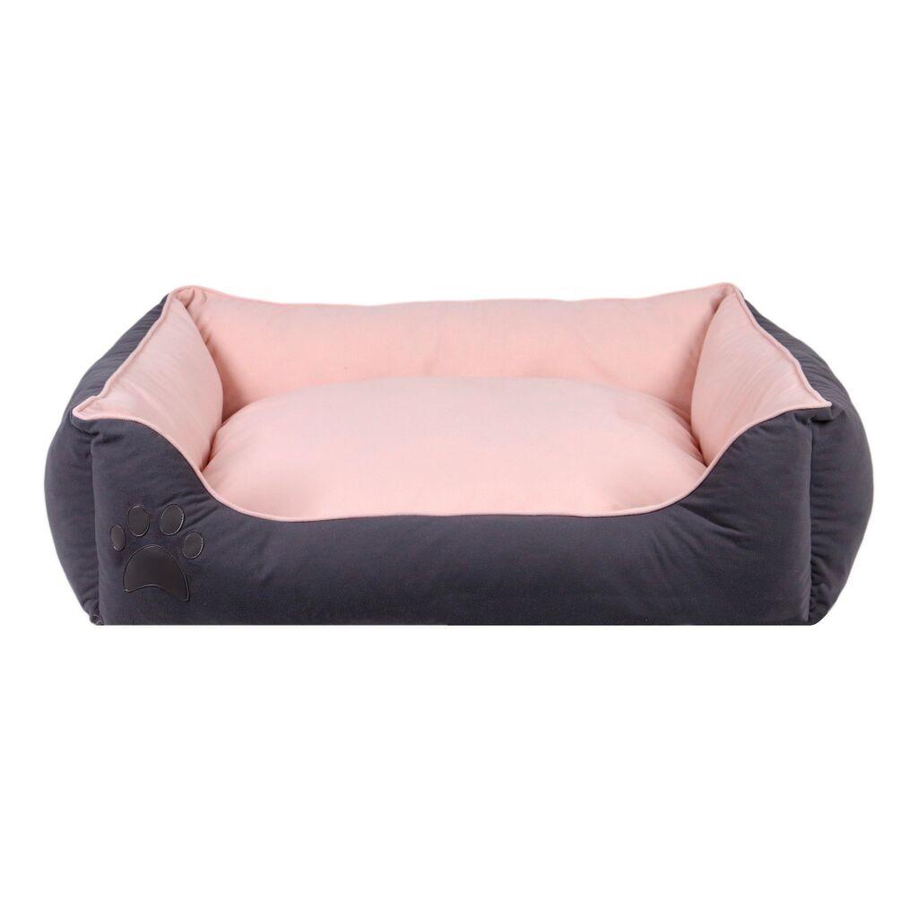 Aberto Design krevet za kućne ljubimce Lucy L, 100x80 cm, sivo-roza