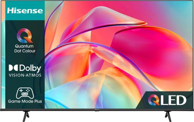Hisense TV 50E7KQ, 50", Smart, QLED, 4K UHD, 60 Hz, VIDAA, crni