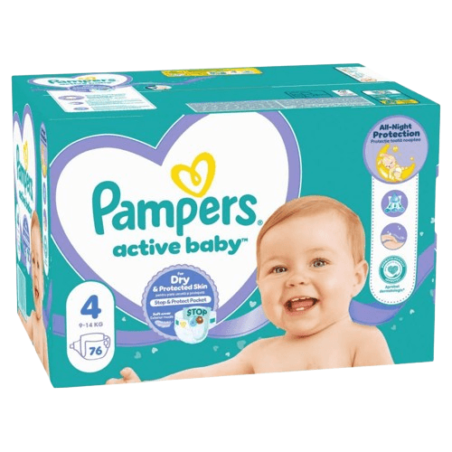 PAMPERS pelene 4, veliko pakovanje 76 kom