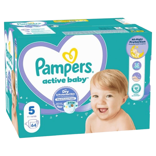 PAMPERS pelene Active Baby Giant Pack 5 Junior 64/1