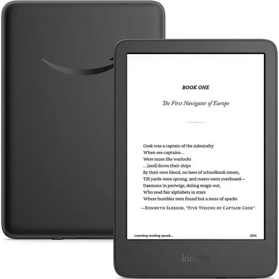 Kindle Čitač knjiga Amazon  Touch 16GB (2024) 6", Crni