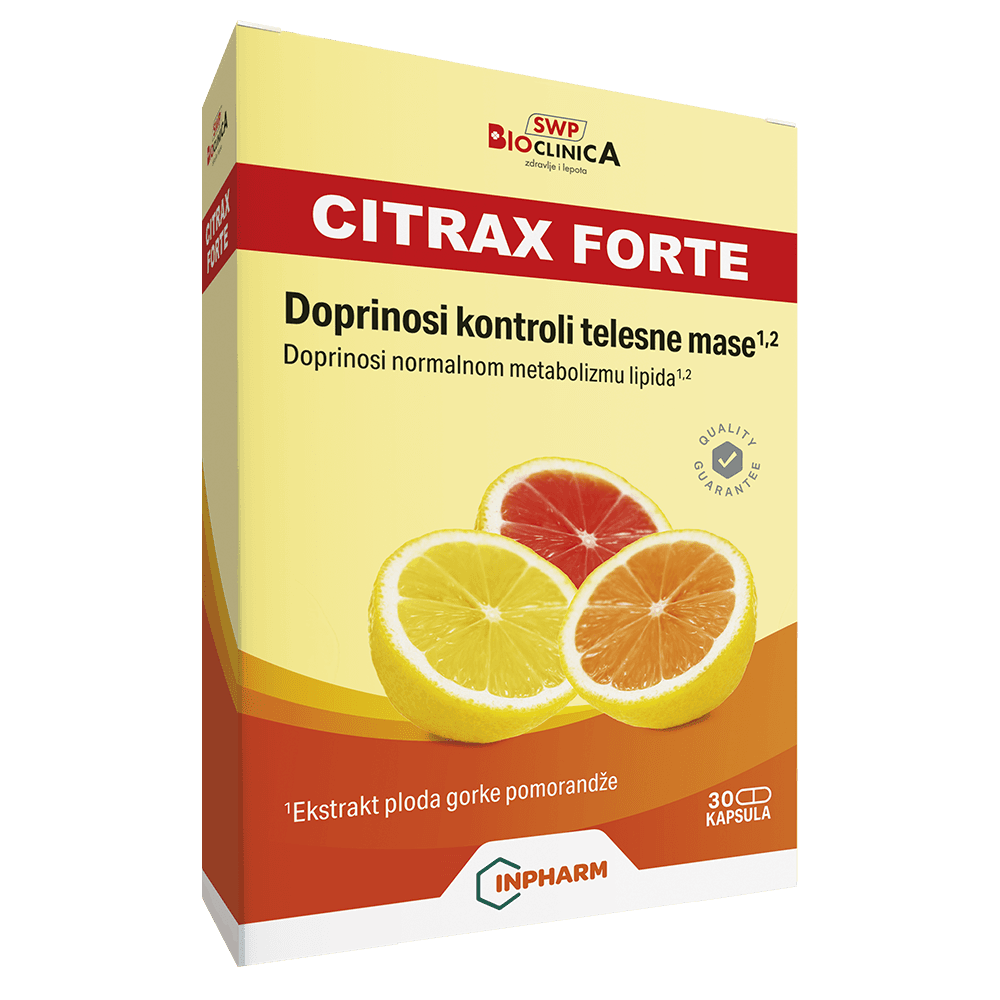 Bioclinica Citrax Forte, Za mršavljenje, 30 kapsula