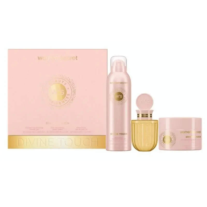 Women'secret BEAUTY GIFTSET L DIVINE TOUCH - Foaming Gel 200ml + B.Cream 250ml + B.Oil 100ml