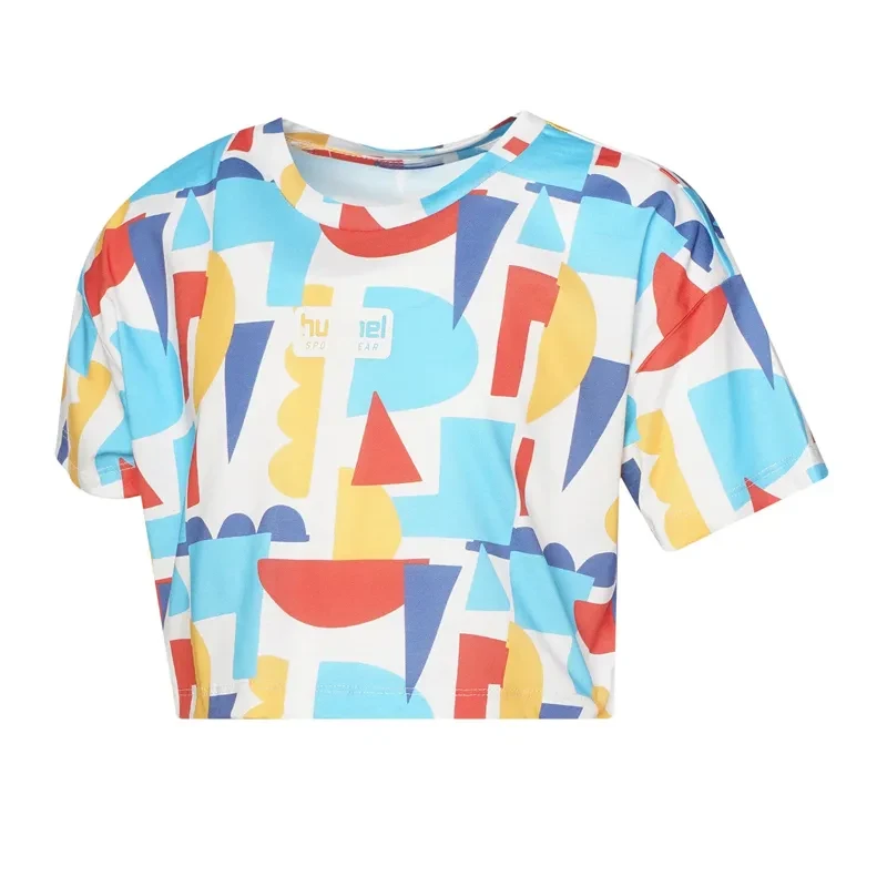 Hummel majica za djevojčice Hmltor majica s uzorkom križnog koda, šarena