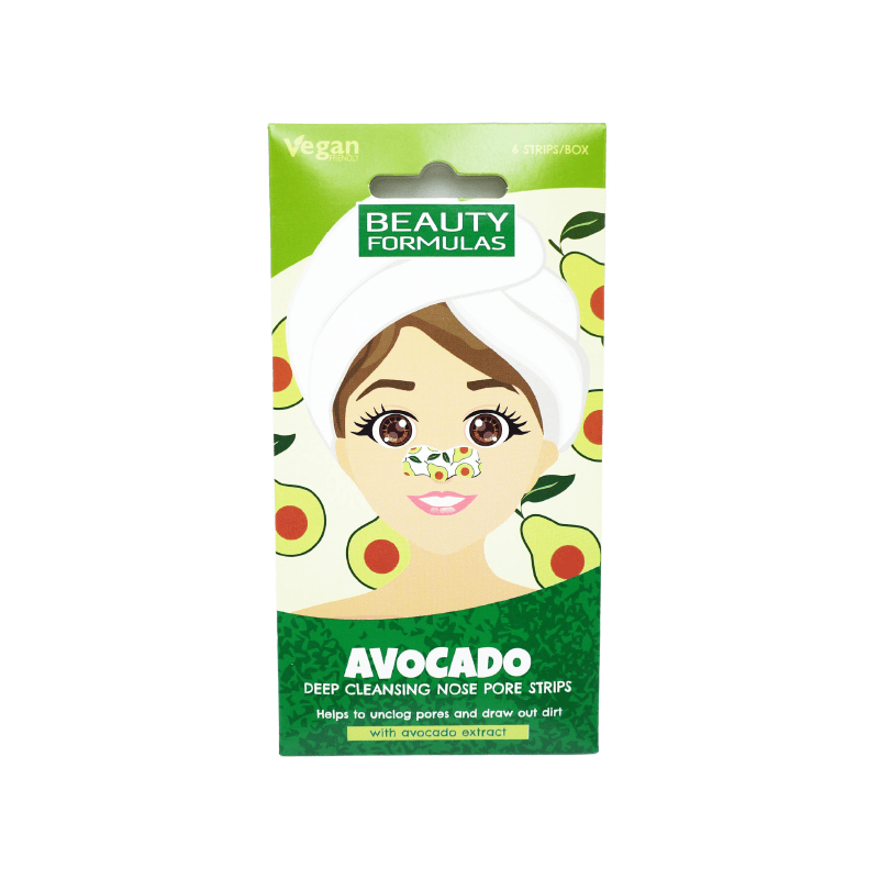 Beauty Formulas Nose Pore Strips - Trakice Za Pore - Avocado 6 kom