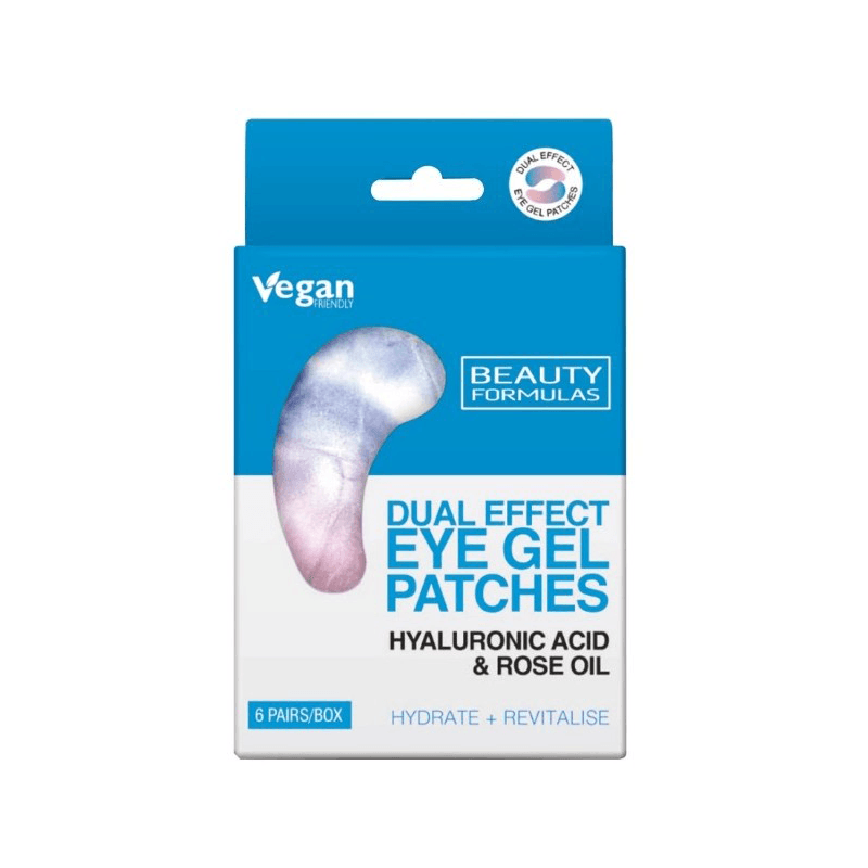 Beauty Formulas Eye Gel Patches - Gel Jastučići - Hyaluronic &Rose Oil, 6kom