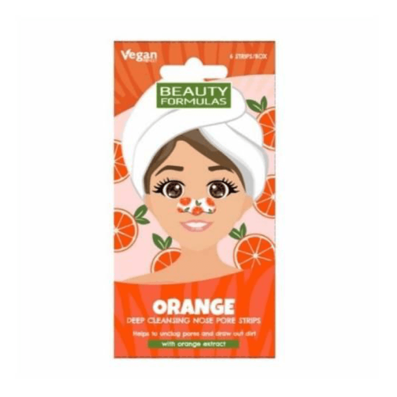 Beauty Formulas Nose Pore Strips - Tračice Za Pore - Orange 6 kom