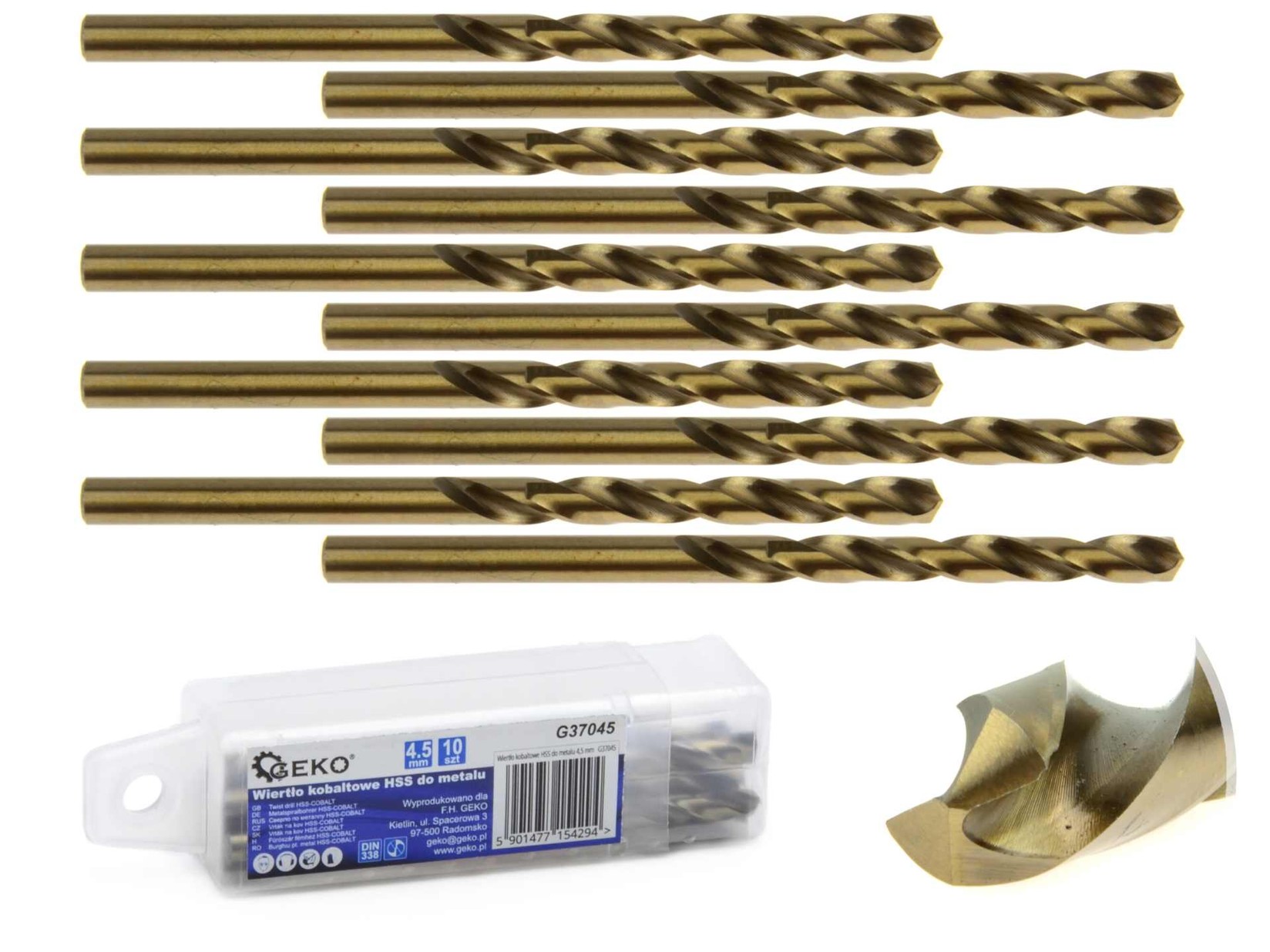 Geko Cobalt Burgija 4.50Mm