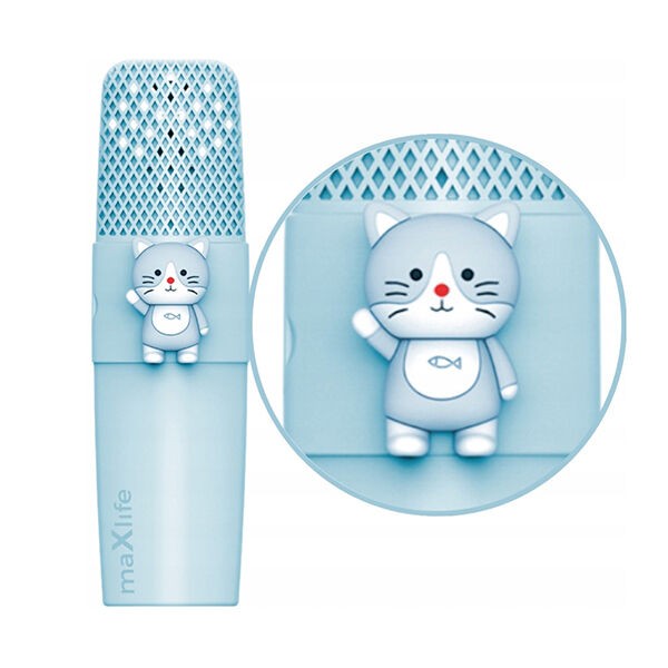 Maxlife Mikrofon za karaoke  Animal MXBM-500 Bluetooth microphone with speaker Blue OEM0200493