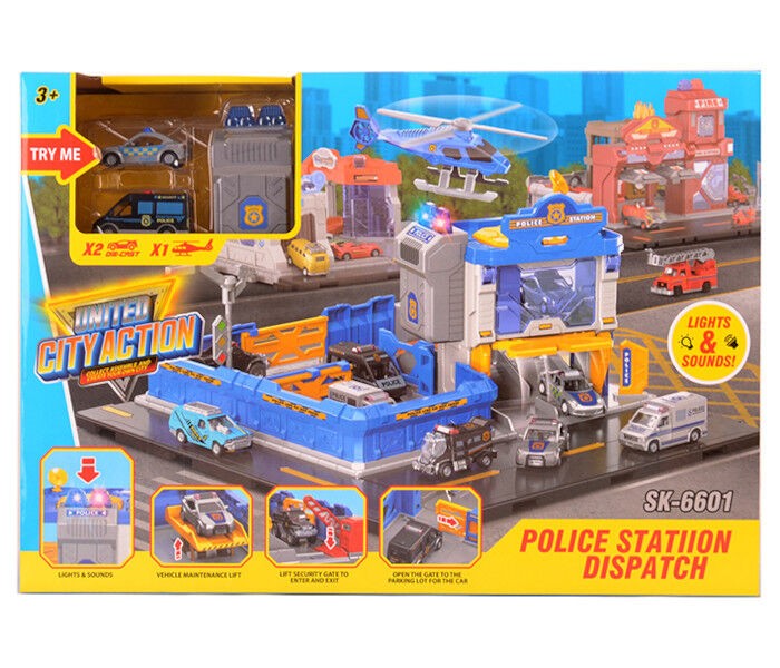 Igračka Garaža sa helikopterom i automobilima