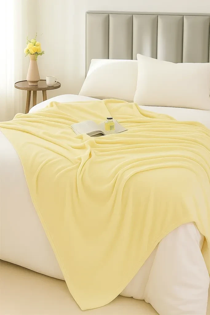 Cebe Flanel Plain Yellow 150X200Cm 20/P 475