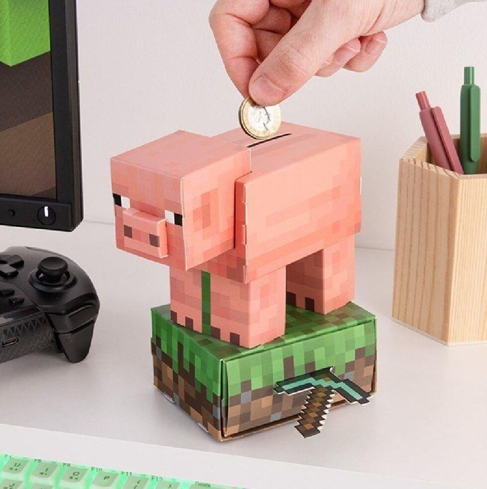 Kasica Paladone Minecraft - Pig - Money Bank - Build Your Own Money Box Kit