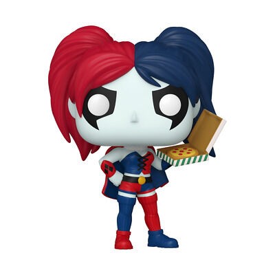 Funko Bobble Figure Heroes - DC Harley Quinn POP! - Harley Quinn With Pizza